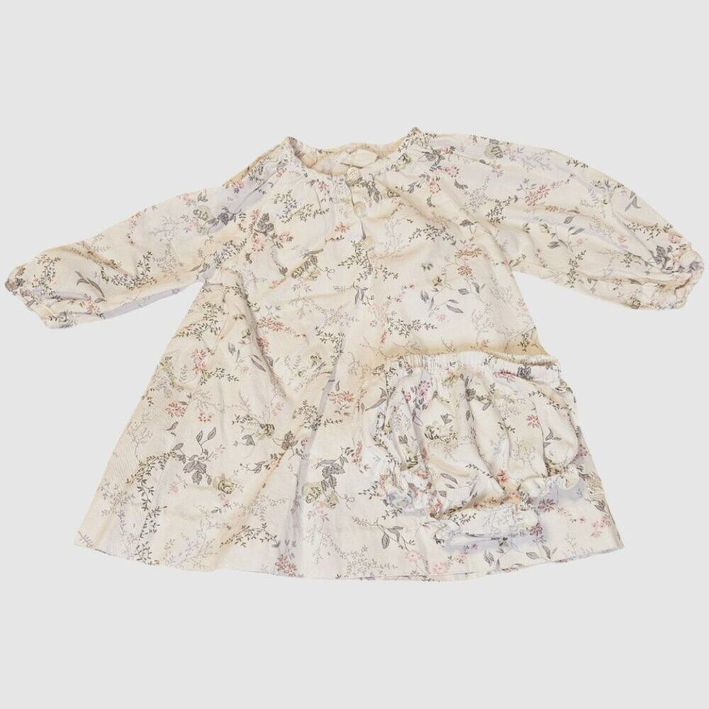 Babycottons Baby Dress & Bloomers – Size 6M – Light Pink Floral